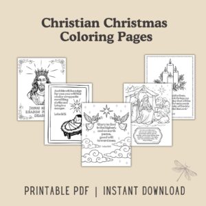 Christian Christmas Coloring Pages [Printable]