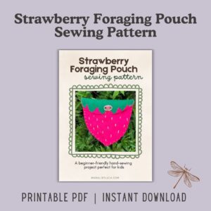 Strawberry Foraging Pouch Sewing Pattern