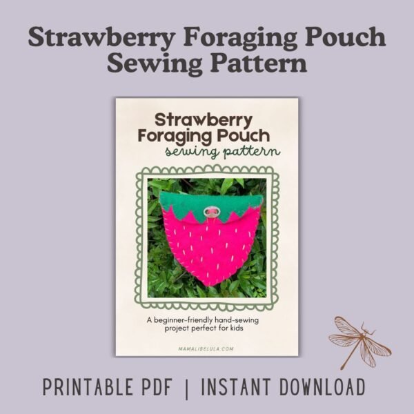 Strawberry Foraging Pouch Sewing Pattern
